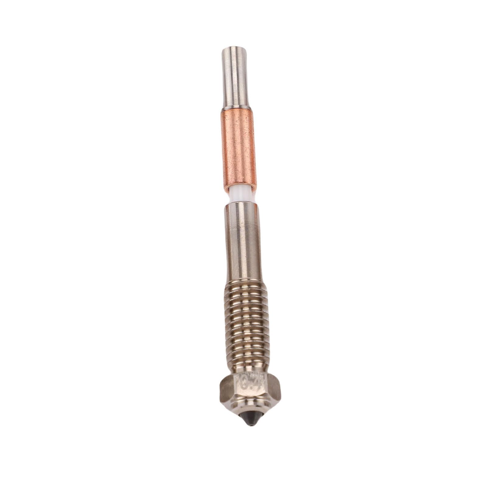 Hyuduo Boquillas Extrusoras Bimetálicas, Acero Endurecido y Aleación de Cobre, Adecuadas para Usuarios de QIDI PLUS 4 0,2 Mm 0,4 Mm 0,6 0,8