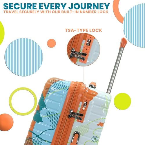 Image of AMERICAN TRAVELLER THE Upland Trolley Bag | Durable Hard Shell | Light Weight, Expandable Travel Suitcase, Durable Hard Shell, TSA-Type Lock, Spinner, Anti-Theft Zippers