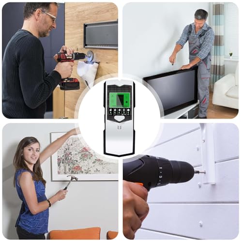 Detector de escáner de pared con alarma sonora para cables y metal 8