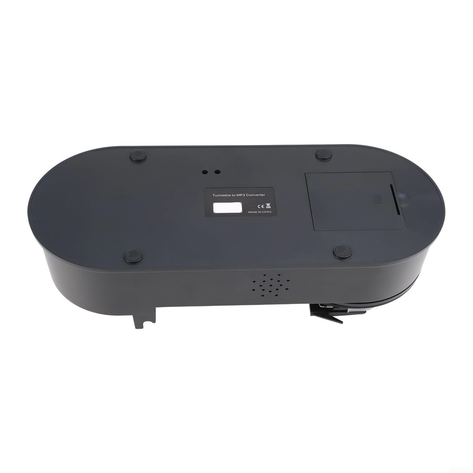 Giradischi in vinile con convertitore MP3, giradischi da 33/45 giri/min per musica digitale da LP a musica digitale, integrato per slot per schede SD, giradischi compatto in ABS per casa e portatile