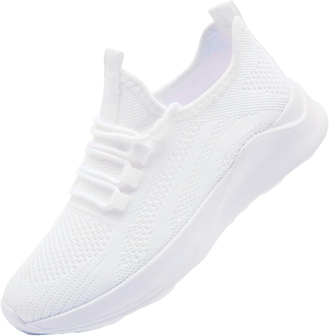 UROMGV Womens Trainers Non Slip Running Shoes Lightweight Slip-on Walking Sneakers Casual Gym Jogging Workout Tennis Shoes