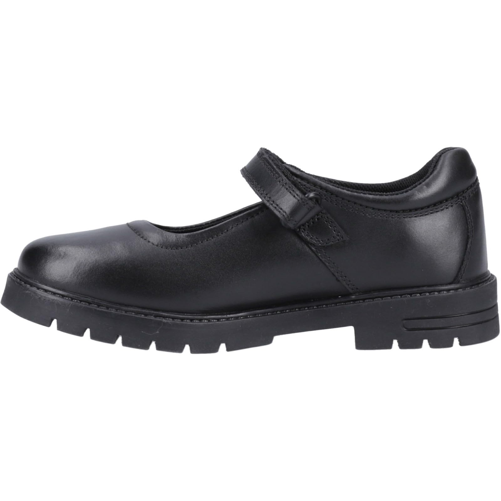 Hush Puppies Girls Tanya Senior Shoe, Black, 7 UK