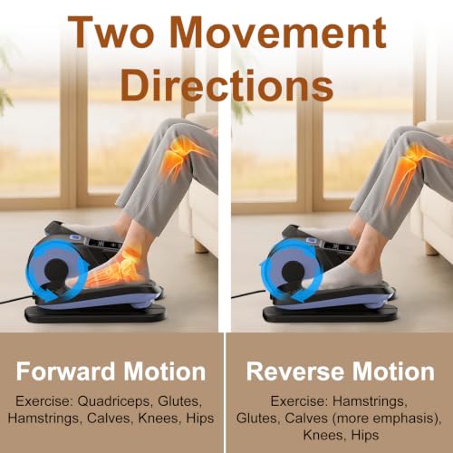 Image of Under Desk Elliptical for Office Pedal Exerciser Electric 12-Speeds