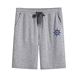 Catégorie Alimentation: spot ZJZ La Formation de Remise en Forme Shorts été for Hommes Pantalons Run en Coton Stretch Respirant cinquième Vague de la Marque D2124 (Color : Grey, Size : L)