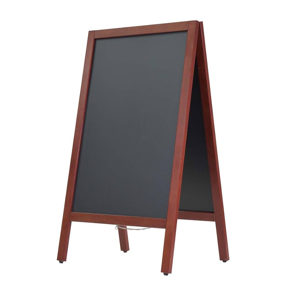 黒板 ブラックボード 1 KMA A型ブラックボード 90L 濃茶 マーカー太字8色付 K-BB-090L-A
