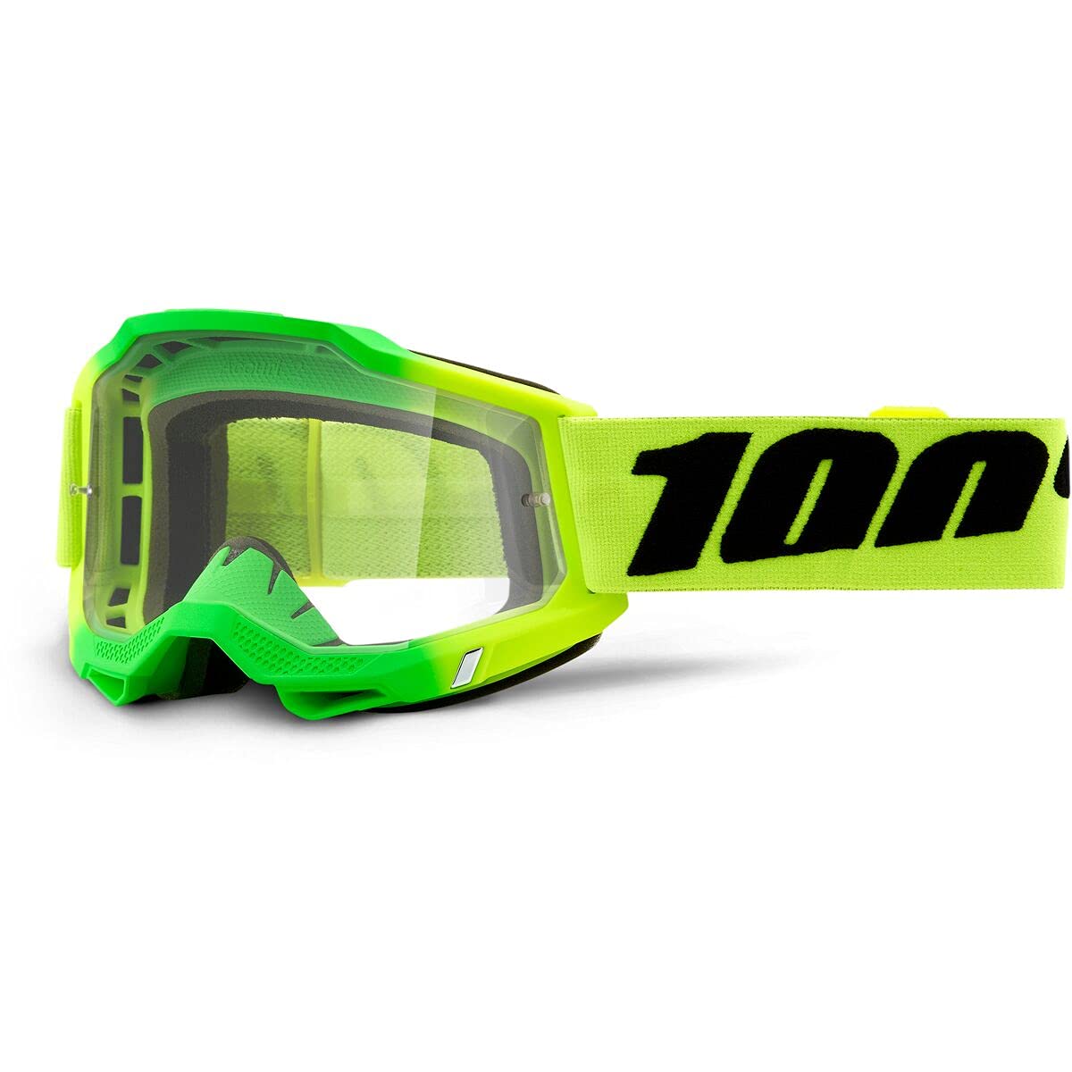 100% Accuri 2 Motocross & Mountain Biking Adult Goggles (Travis - Clear Lens)