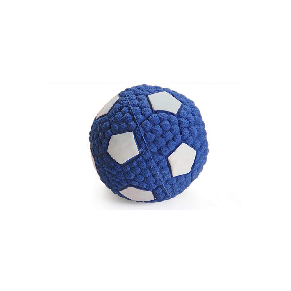 Sotoboo Squeak Dog Toys,Soft Bouncing Latex Squeaky Floating Toy Football Volleyball Tennis Rugby Fetch Throw Ball Chew Toys For Dogs Puppy (Football)