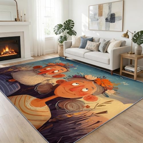 Tapis salon abstrait 140x200cm de qualité supérieure moderne