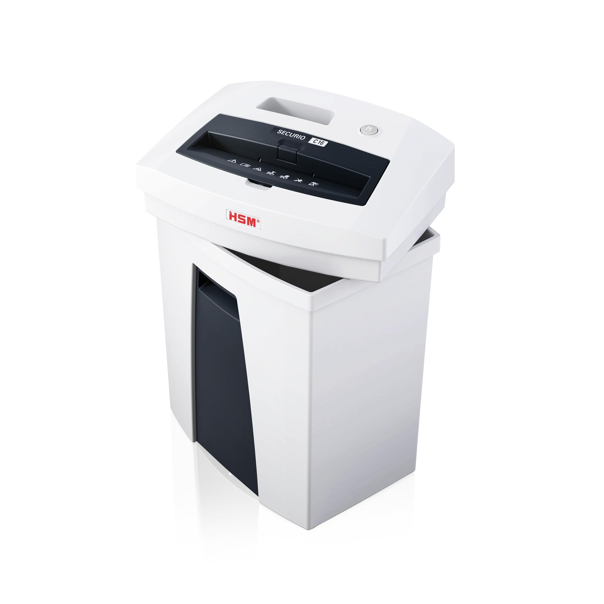 HSM SECURIO C16 Destructeur de documents pour un petit bureau, Degré de sécurité P2, 17 feuilles coupe en bandes, Ange Bleu