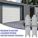 1 Pair Low Headroom Garage Door Top Brackets/Hinges Works with Standard 12