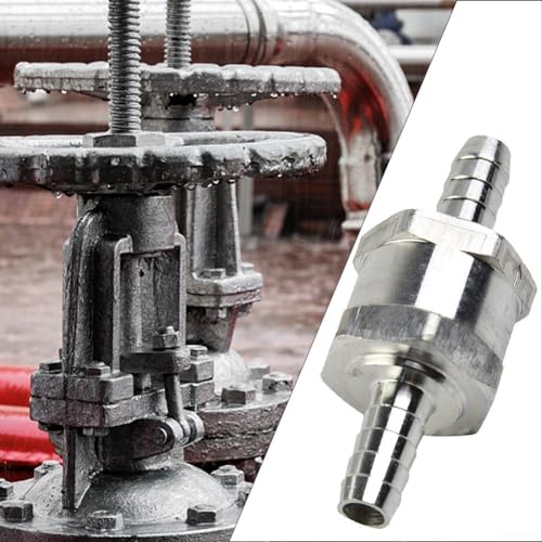 Válvula antirretorno adecuada para tubos de combustible, aire y agua diseñada para mantener la integridad del flujo en líneas de baja presión (8 mm)