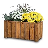 Rechteckiger Pflanzkasten passend zum Anpflanzen von Blumen, Gemüse, Obst und Kräutern.