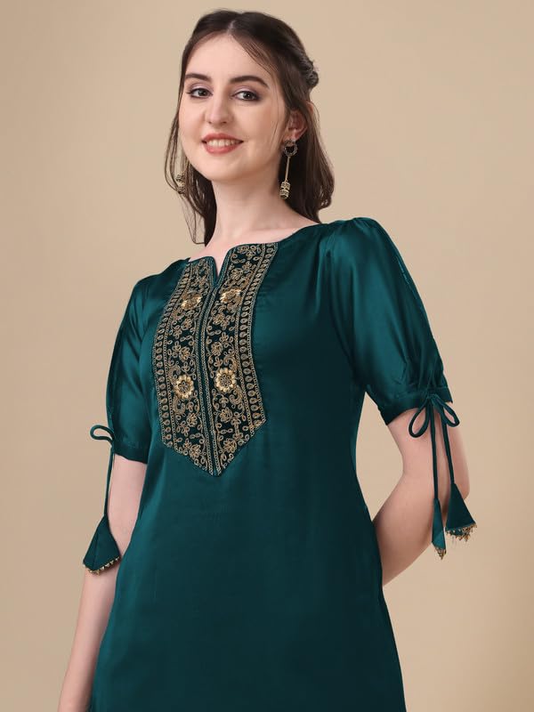 Image of Embroidery Silk Kurti