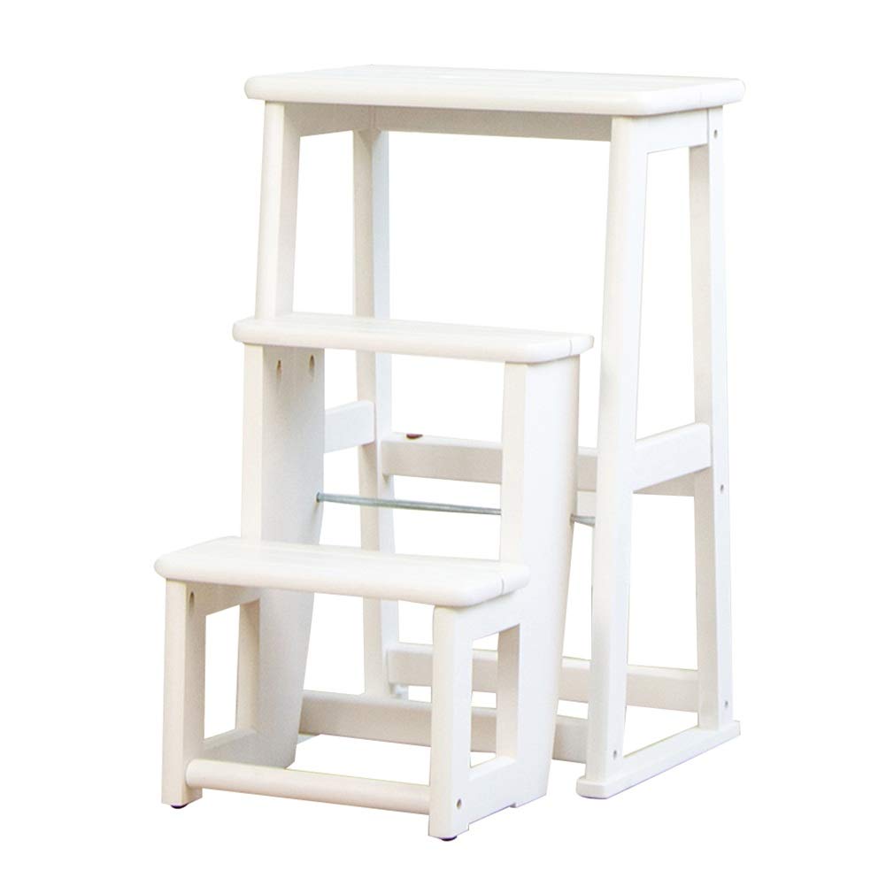 Escabeau cuisine pliable 3 marches gain de place et banc à chaussures