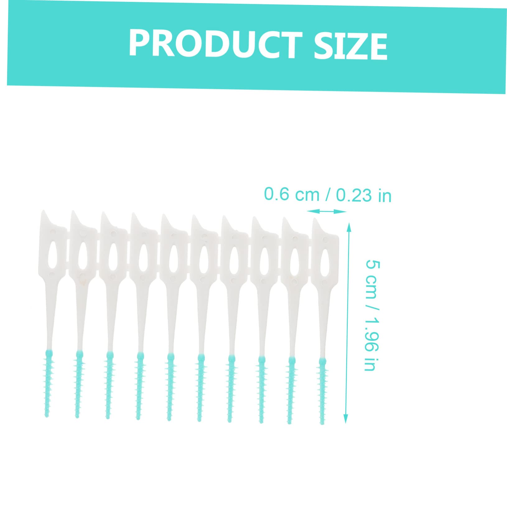 Beavorty 80pcs Interdental Brush Set Gum Interdental Brushes for Tooth Cleaning Care Oral Care