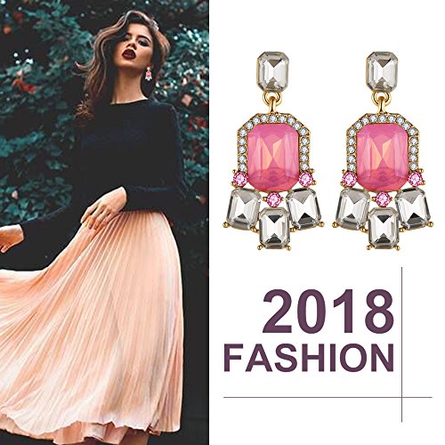 Crystal Elements Pearl & Petals Dangler Earrings