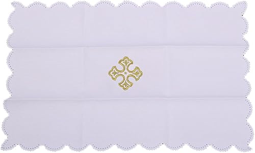 BLESSUME Iglesia Mass Altar Paño Purificador Paño Cruz Bordado Blanco 3 disponible en Yaxa Colombia