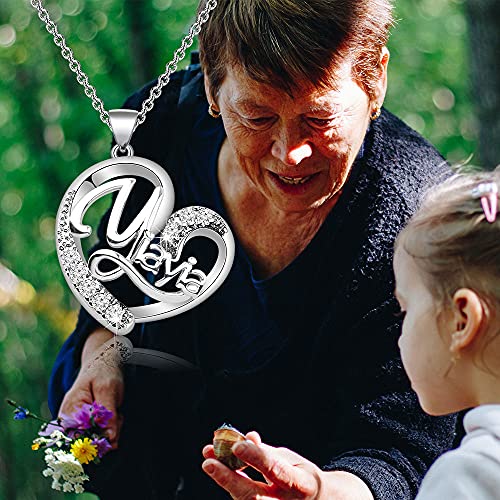 MAOFAED Yiayia Gift Grandmother Jewelry Grandma Necklace Birthday Gift3