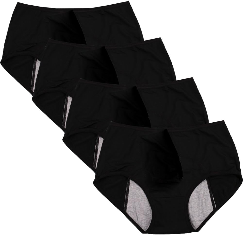 YOYI FASHIONWomen Mesh Holes Breathable Leakproof Period Panties Mulit Pack US Size XXS-4XL/11