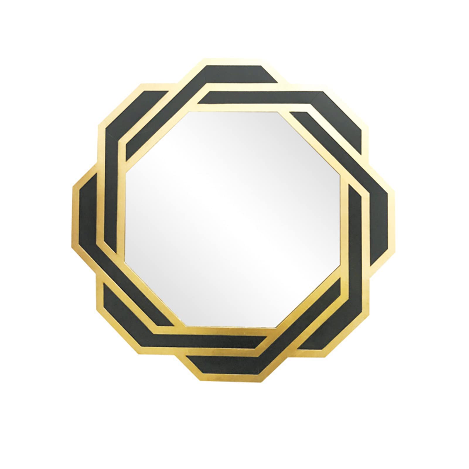 Dekorative Wandspiegel,Geometrischer Metall Spiegel Sunburst Wandspiegel,Wandspiegel Hängender Akzentspiegel für Schlafzimmer Schränke Wohnzimmer Dekor