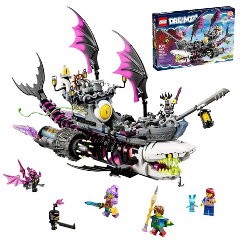 LEGO DREAMZzz Nightmare Shark Ship 71469, Construct The Building Toy Set as a Flying Pirate Ship or...