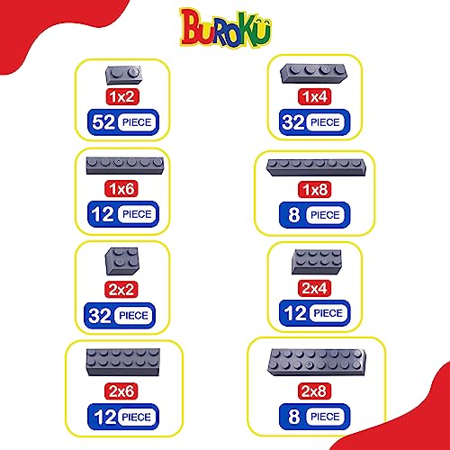 Grey Set - Confezione da 165 mattoni da