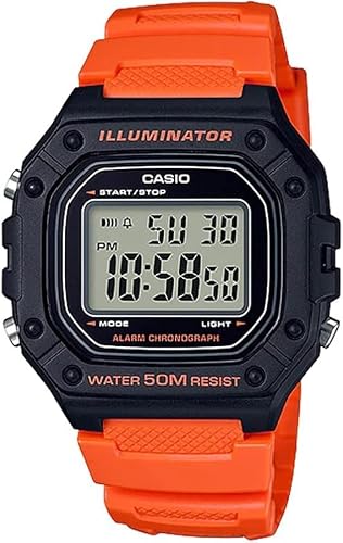 [�J�V�I] CASIO �X�^���_�[�h �f�W�^�� �r���v W-218H W-218HC W-218HM W-218HD�����Y �`�[�v�J�V�I �`�v�J�V �C�O���f�� �����{�b�N�X���� (�I�����W W-218H-4B2V) [���s�A���i]