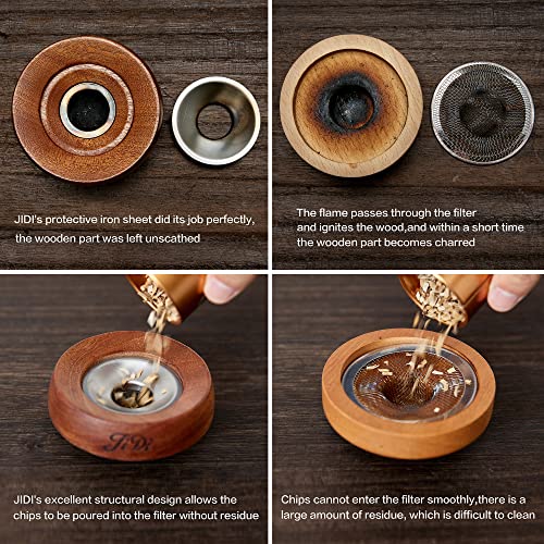 Whiskey Smoker Kit with Torch & Wood Chips, Cocktail Smoker Kit, Old Fashioned Drink Smoker Kit, Bourbon Birthday ，Upgrade Your Home Bar - Ideal Gifts for Men, Dad, Boyfriend(NO Butane)