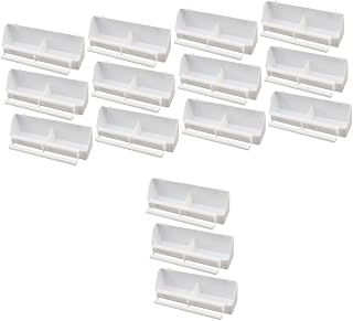Balacoo Alimentador De Pássaros Papagaios 15 Pçs Alimentador De Pombos Alimentador De Frutas Recipiente De Comida De Pássaros Para Periquitos Alimentador De Gaiola De Pássaros Slot De