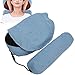 Poduszka do masażu Shiatsu, poduszka na szyję do samochodu na ramiona Podgrzewana poduszka do pleców Poduszka do masażu Poduszka do masażu Shiatsu z bylicy cieplnej (niebieska)