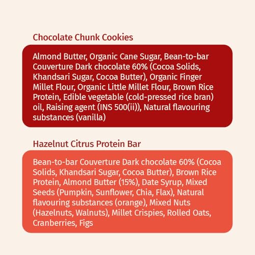 Image of The Good Kind Chocolate Chunk Cookies (1 Pack) & Hazelnut Citrus Protein Bar (2 Pack), Plant Based Protein Cookies with Bar, Perfect for Snacking, Gluten Free, Palm Oil free & Vegan (Combo Pack of 3)