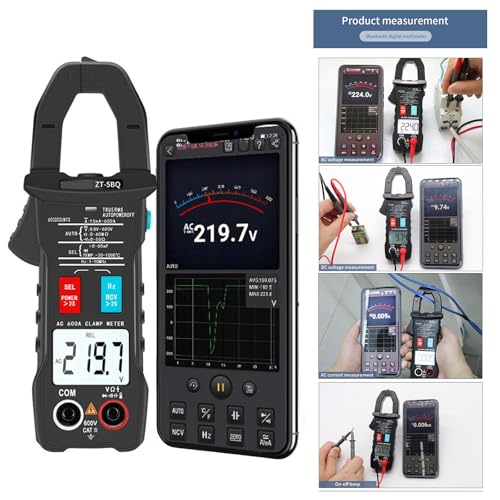Multímetro Pinza Digital 6-600V 600A Voltajes Corriente Resistencia 6000 Cuentas Medidor de Corriente miniatura 2