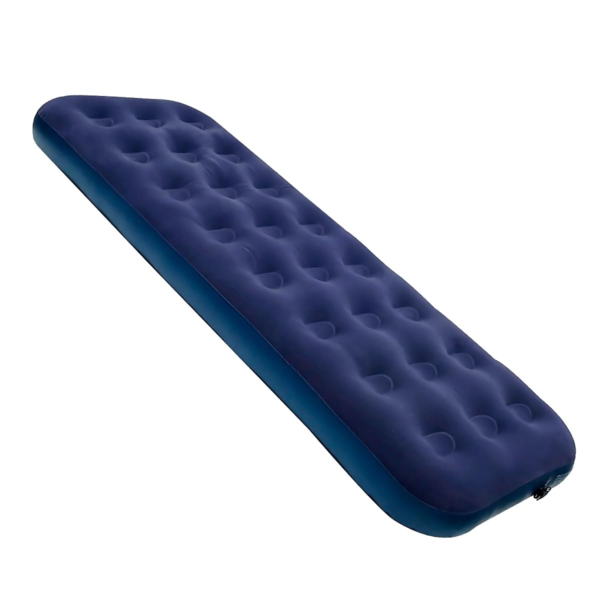 Raganet, Colchón Inflable Individual, Cama de Aire Cómoda, Resistente y Plegable, Colchón de Campismo con Cubierta Afelpada Suave (Individual)
