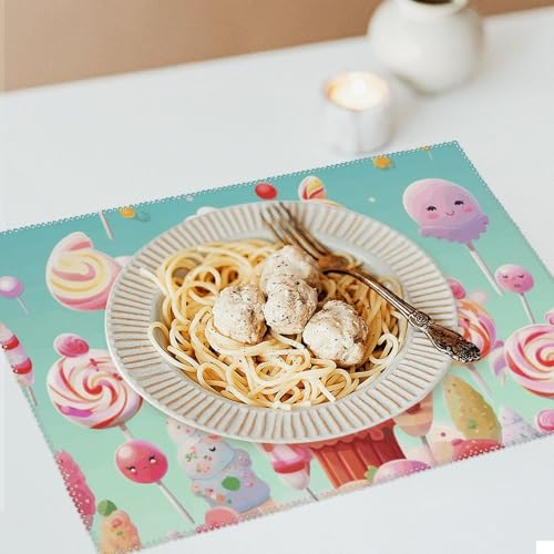 Sets de table Candy Happy lot de 4 pour protéger des rayures - 7
