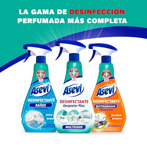 Asevi Desinfectante Baños - Limpiador Desinfectante Antical y Antimoho - Gerpostar Plus - Elimina Gérmenes y Bacterias - Aroma Fresco - Con Spray - Envase de 720 ml - imagen 6