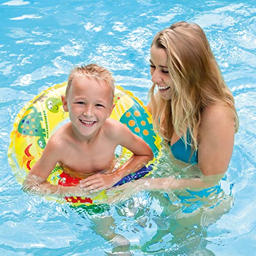 Image of Toyshine 24'' Pack of 3 Pool Rings, Baby Pool, Swimming Rings for Kids, Inflatable Tubes, Summer Fun Water Toys for Kids, Party Fun, Beach Outdoor Party Supplies (Mix Design)