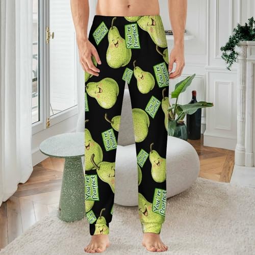 You're Pearfect Pear Men's Pajamas Pants Lightweight Sleep Lounge Pant Pjs Bottoms Casual Sleepwear2