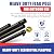 Super Tough Commercial Grade Sectional 25ft Flagpole - Black Finish | 2 Times Thickness of Residential Poles with Perfect Commercial Quality | Outdoor Flagpoles for 4' x 6' American Flag