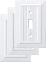Vista 12 de Franklin Brass W35266-PW-C - Placa de pared clásica simple, cubierta para interruptor, cubierta N163:N192, blanco puro