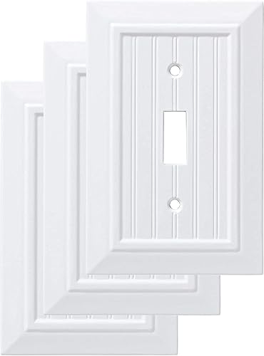 Miniatura 12 de Franklin Brass W35266-PW-C - Placa de pared clásica simple, cubierta para interruptor, cubierta N163:N192, blanco puro