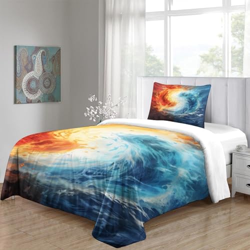 Set de ropa de cama Tai Chi 3D con acabados de alta definición en microfibra 5