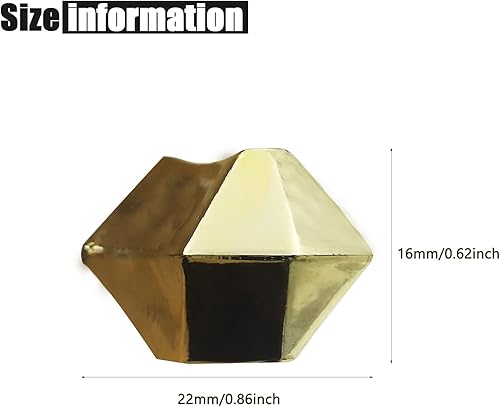 Vista 4 de Hielo Falso, 16 * 22mm 250 PIEZAS, Cubos de Hielo Falsos Dorados, Cubos de Hielo de Acrílico Rocas Claras Diamantes Falsos Relleno de Jarrón
