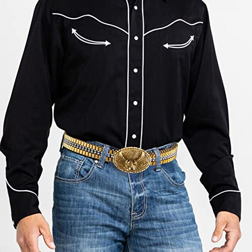 Men's Metal Belt - Luxury Gold Dragon Eagle Animal Buckle, Copper Material2