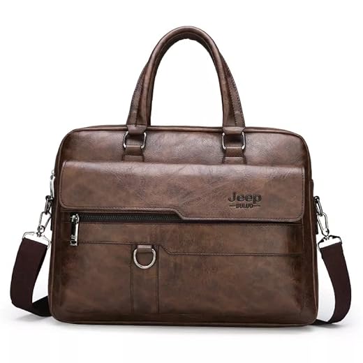 Pasta Maleta Executiva de Luxo Premium Couro Macio para Notebook (Chocolate)