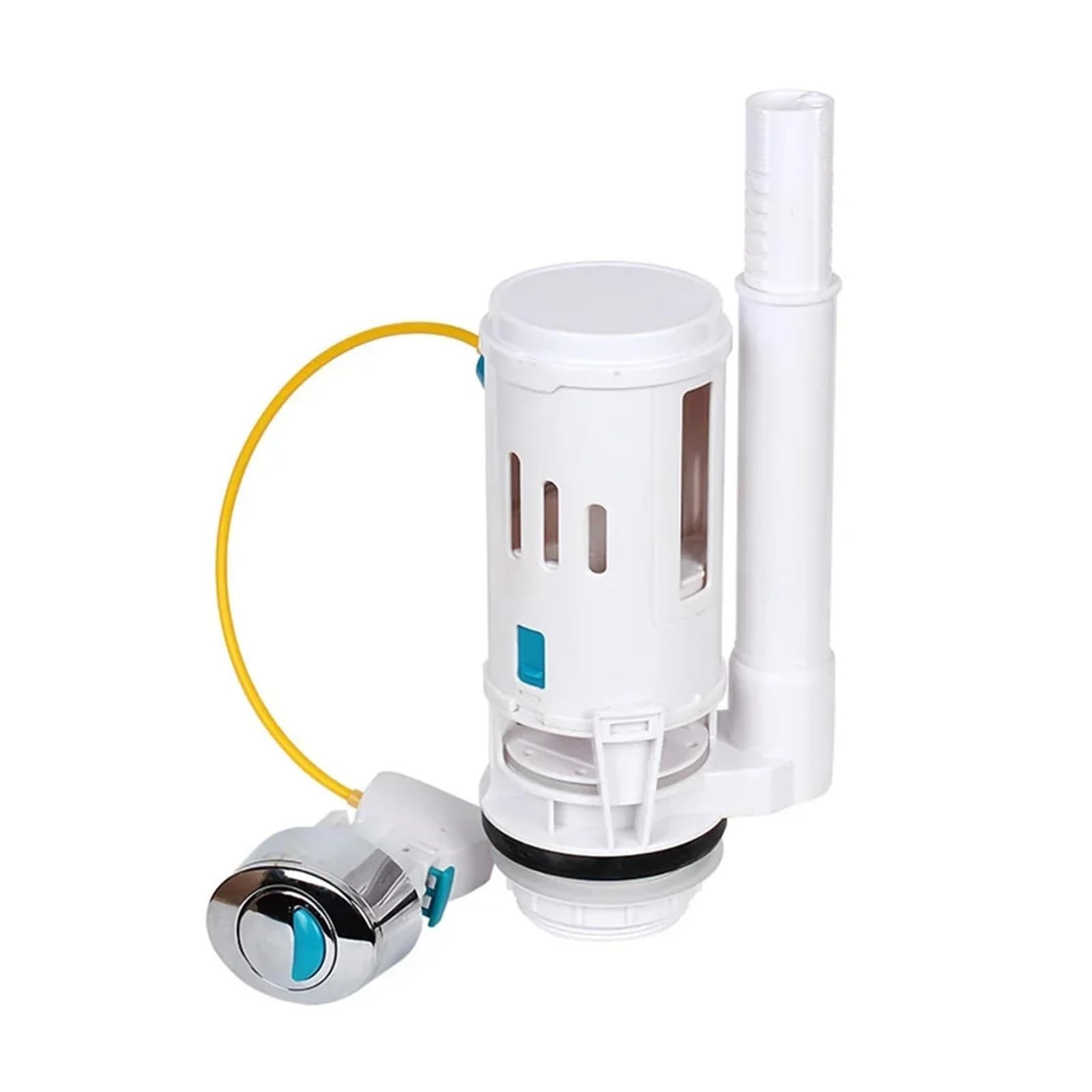 Scarico manuale per WC Valvola Di Scarico Doppio For Cassetta WC Con Pulsante, Regolabile Da 1,5" E 2"