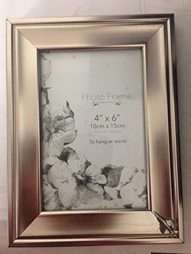 Cadre photo de prestige en étain argenté brillant 10x15