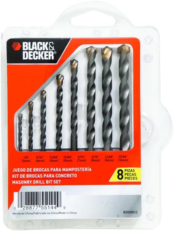broca para concreto 3 8 marca BLACK+DECKER