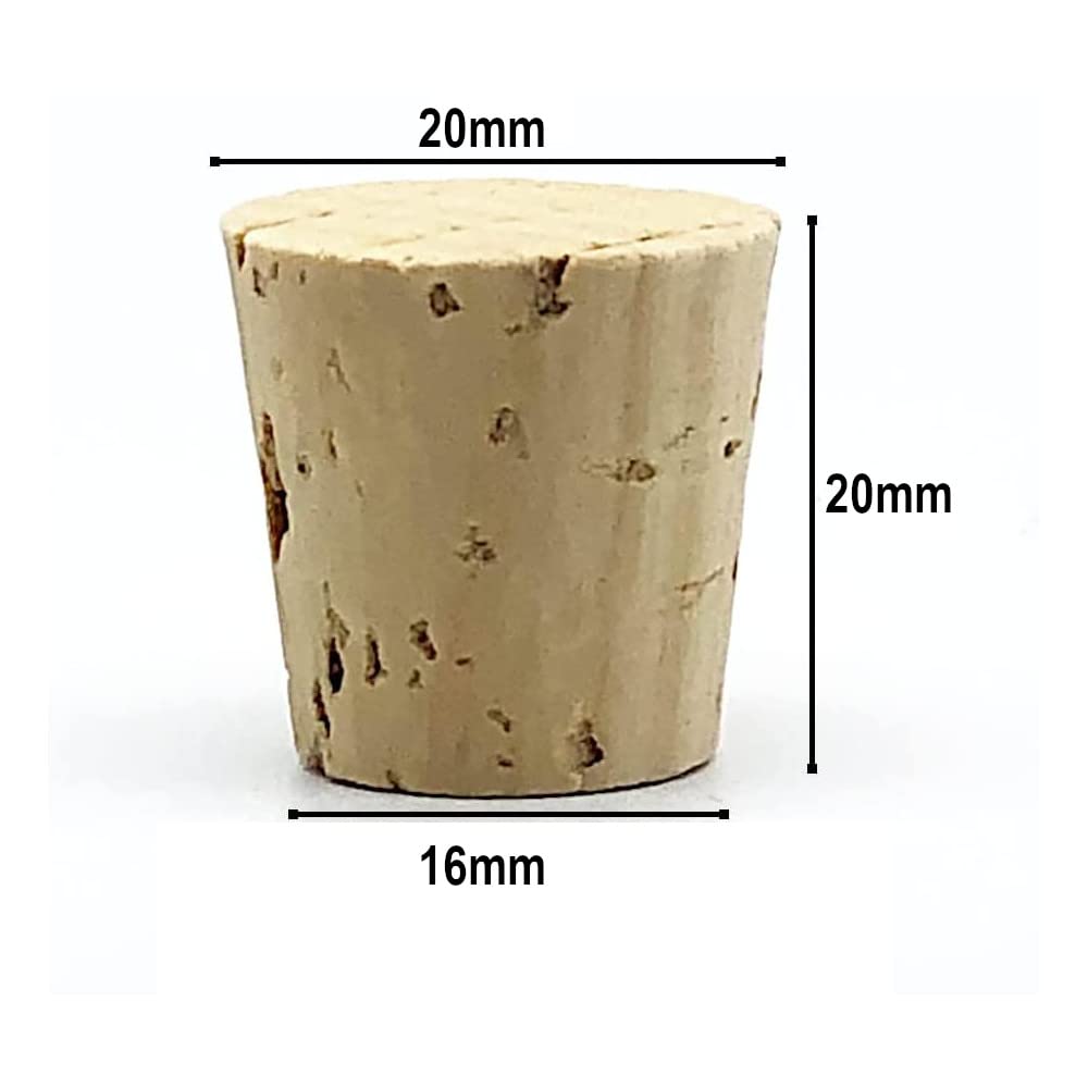 Amazon.co.jp: BLUE VESSEL コルク栓 6個 天然コルク 16×20×20mm