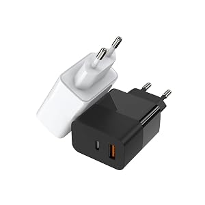 Mobile Phone Charger 33W Dual Port Fast Charging US Standard European Standard Charging Head White EU