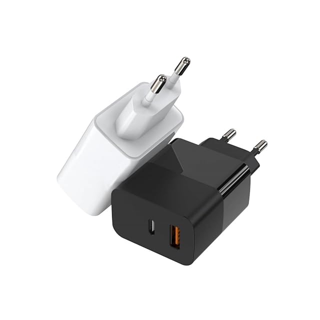 Mobile Phone Charger 33W Dual Port Fast Charging US Standard European Standard Charging Head White US